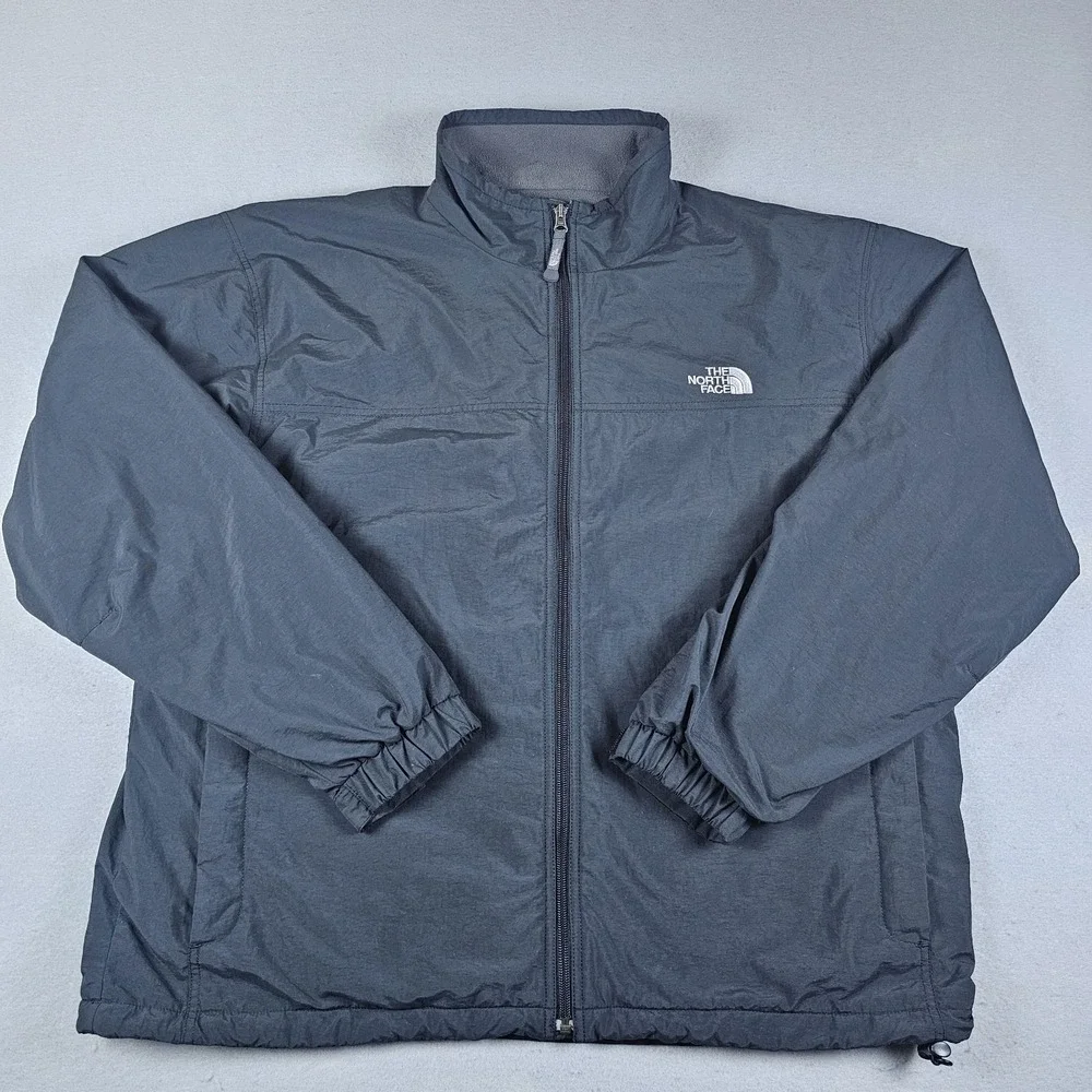 VTG The North Face Jacket Mens Extra Large Black Full Zip Fleece Lined Gorpcore